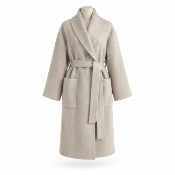 Helena Cashmere Wrap Coat