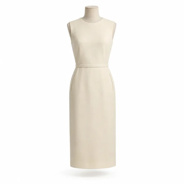 Liora Wool-Crepe Shift Dress