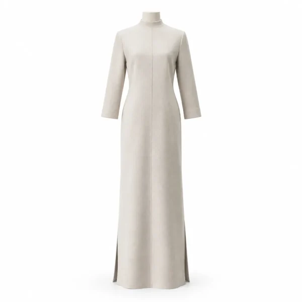 Mireille Double-Faced Column Dress