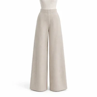 Nadia Double-Faced Wide-Leg Trousers
