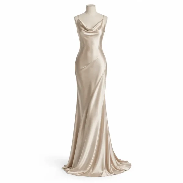Seraphine Bias-Cut Silk Gown