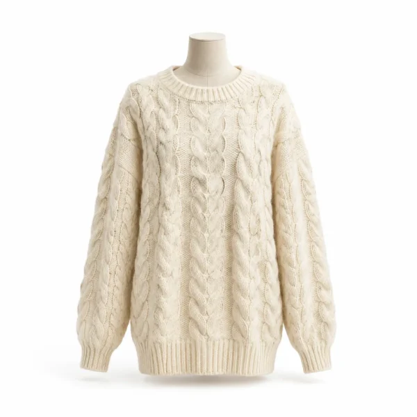 Sofia Cable-Knit Wool Sweater