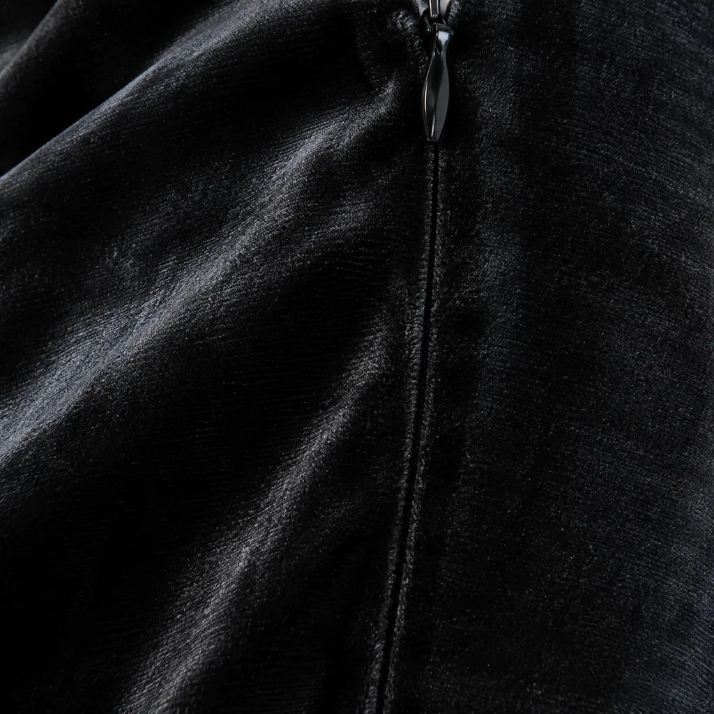 Verona Silk-Velvet Cocktail Dress - Image 4
